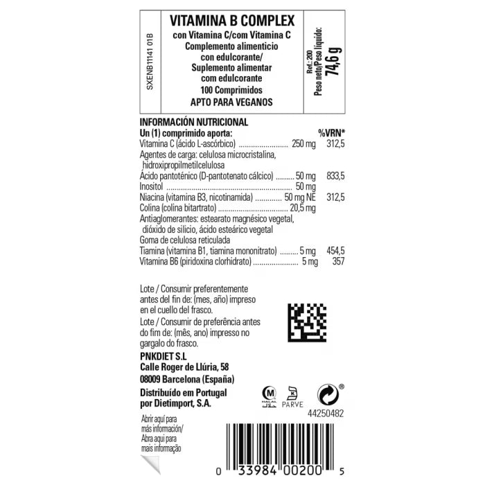 SLG- Vitamina B Complex con vitamina  C