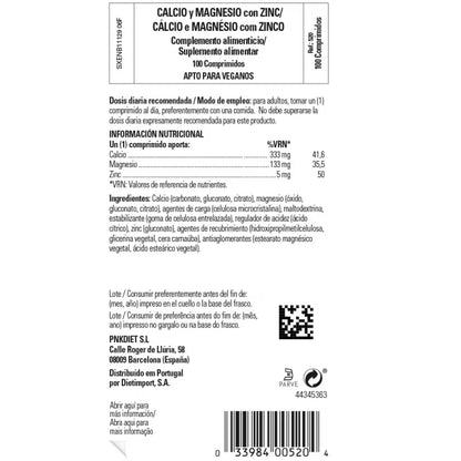 SOLGAR -Calcio/Mag/Zinc 100Comp