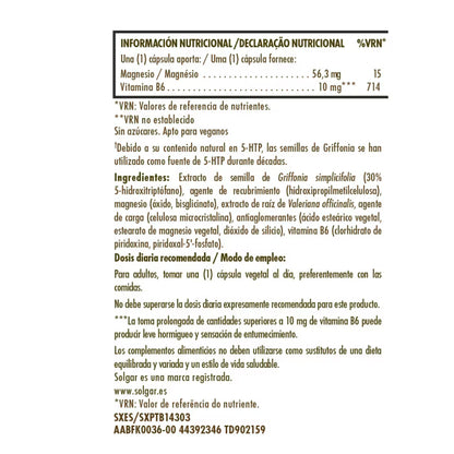 Solgar 5‑HTP Tryptophan