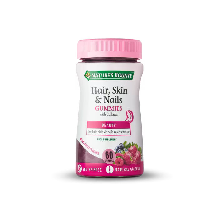 NATURE'S BOUNTY® Pelo, Piel y Uñas con Colágeno - 60 gominolas