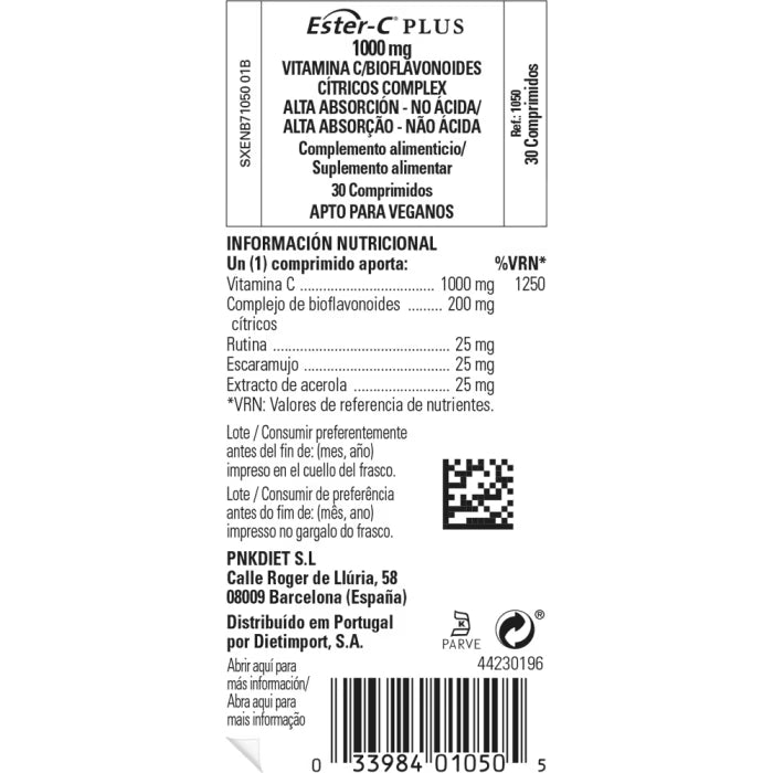 SLG Ester‑C Plus 1000 mg 30 Comp