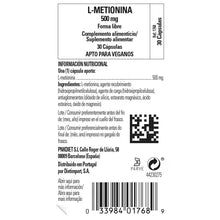 SLG L-Metionina 500mg 30caps