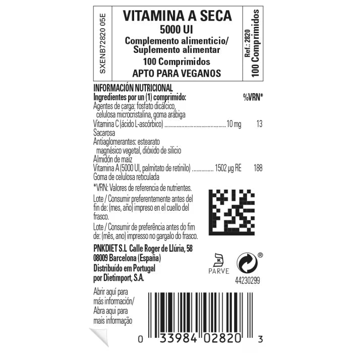 SLG- Vit A Seca 5000UI 100Comp