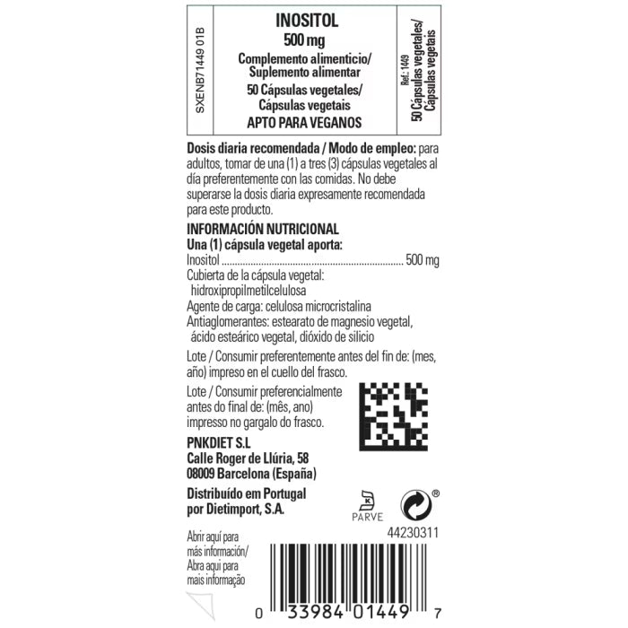 SLG-Inositol 500 mg - 50 cáps