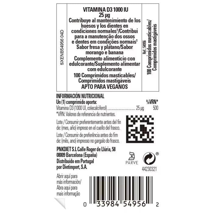 SLG Vit D3 1000 UI 100 Sfg