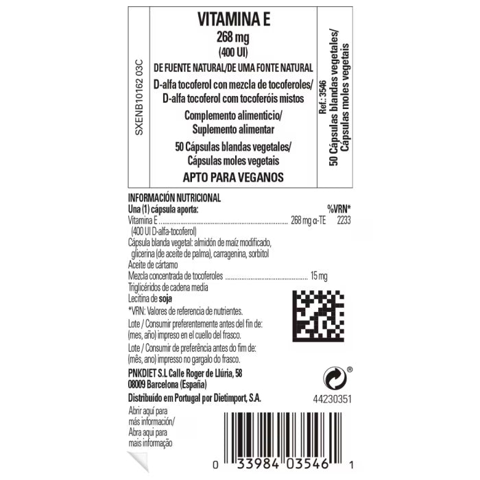 SLG Vit E 400 IU 50 Sgl