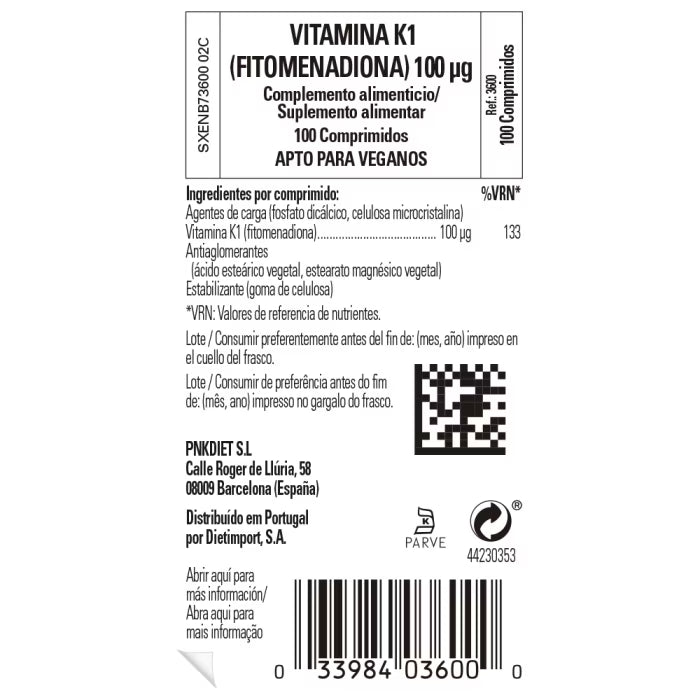 SLG Vit K1 100mcg 100comp.
