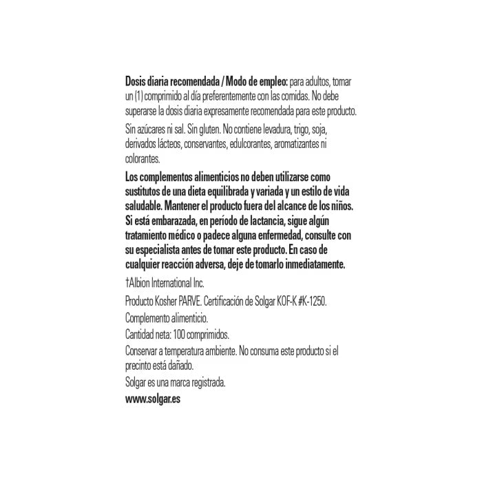 SLG Cobre Quelado 100Comp