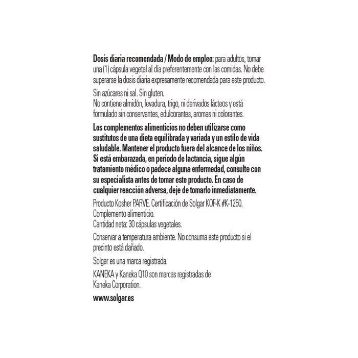 SLG Co‑Q10 30 mg 30 Caps