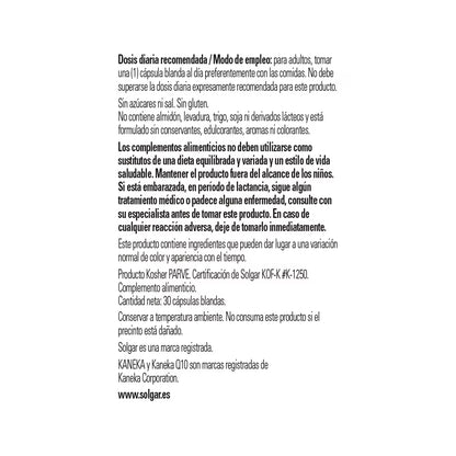 SOLGAR - Co‑Q10 30 mg 30 Caps