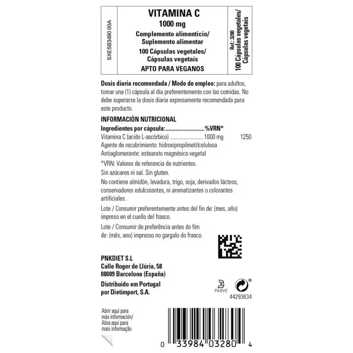 SLG Vitamina C 1000mg 100Cps
