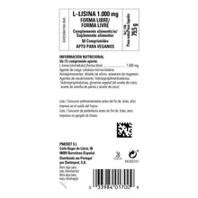 SLG L‑lisina 1000 mg 50 Comp