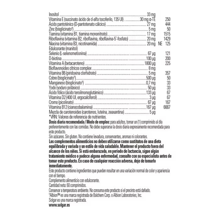 SLG Male Multiple 60 Comp