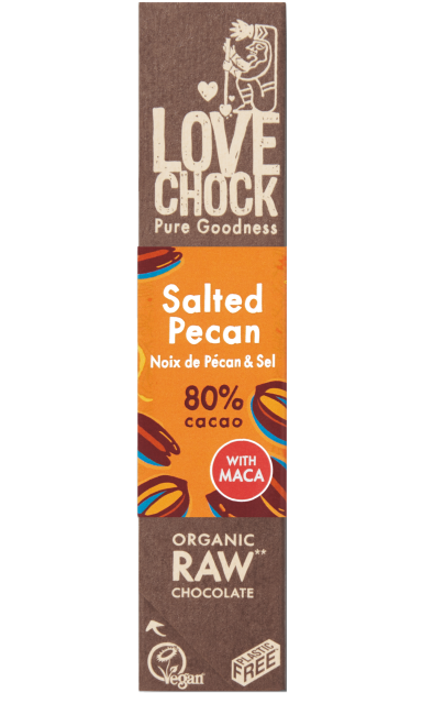 Lovechock Nuez Pecana-Sal marina BIO - RAW 40g