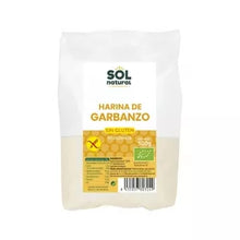 SOL NATURAL - HARINA DE GARBANZO SIN GLUTEN BIO 500 g