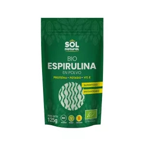 SOL NATURAL - ESPIRULINA EN POLVO BIO 125 G