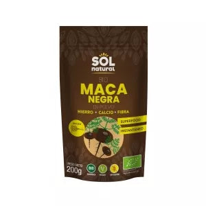 SOL NATURAL - MACA NEGRA EN POLVO BIO 200 G