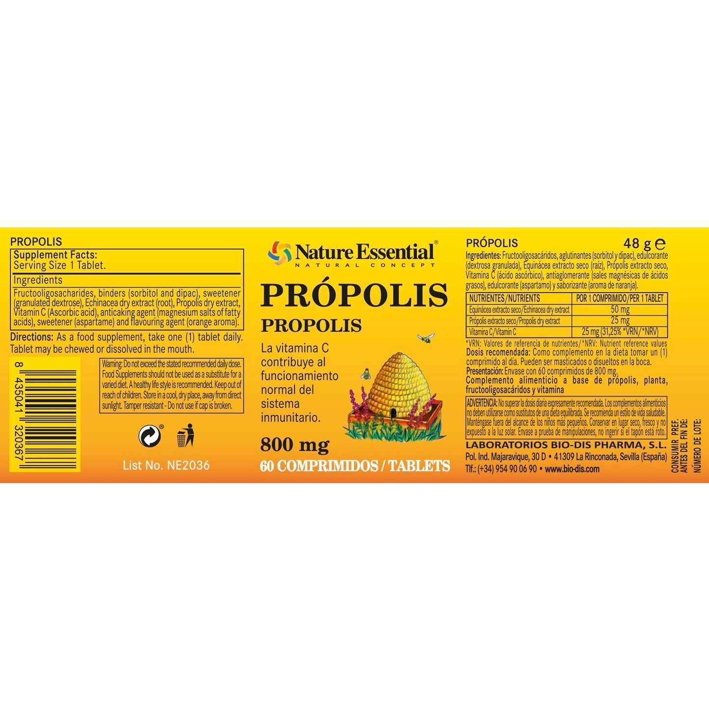 NATURE ESSENTIAL - Vitaminas & minerales 60 comprimidos