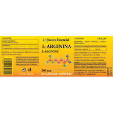\NATURE ESSENTIAL - L-arginina 500 mg. 50 cápsulas
