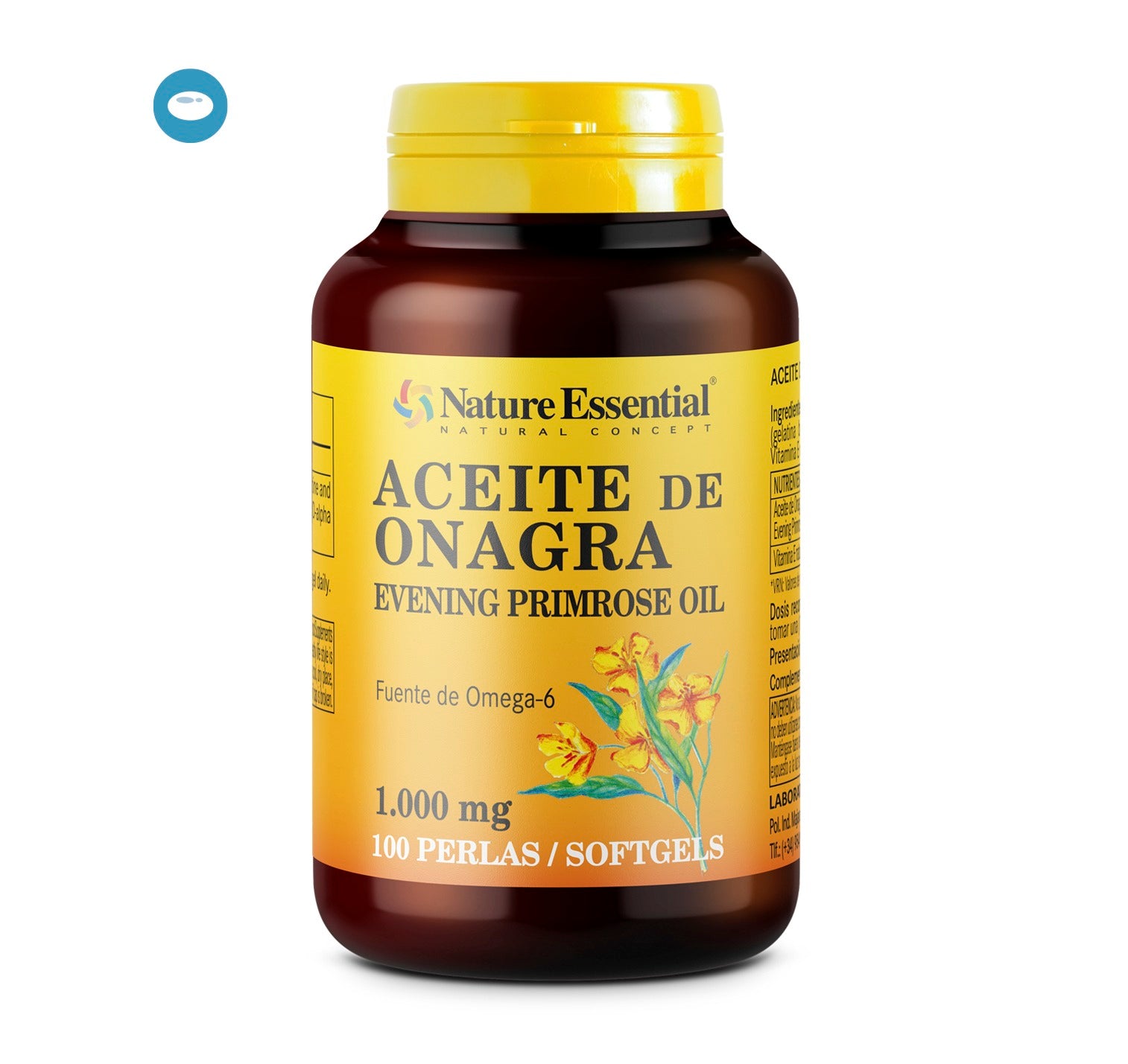 Aceite de onagra 1000 mg. 100 perlas