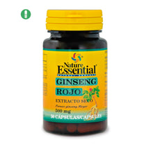 NATURE ESSENTIAL - Ginseng rojo 500 mg. 50 cápsulas