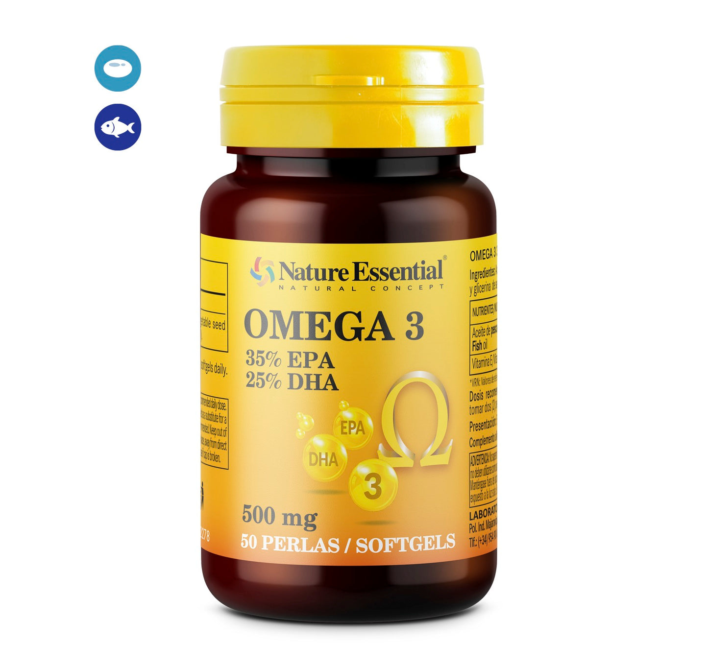 NATURE ESSENTIAL- Omega-3 35% EPA – 25% DHA 500 mg 50 perlas