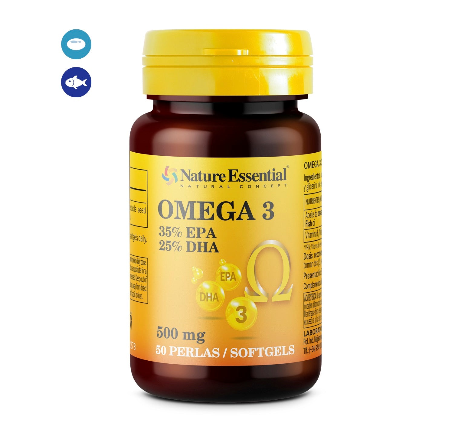 NATURE ESSENTIAL- Omega-3 35% EPA – 25% DHA 500 mg 50 perlas