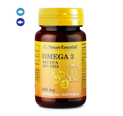 NATURE ESSENTIAL- Omega-3 35% EPA – 25% DHA 500 mg 50 perlas