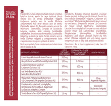 NATURE ESSENTIAL - Carbón vegetal activado (complex) 1500 mg. (ext. seco) 60 cápsulas