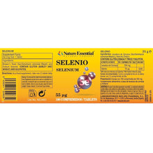 NATURE ESSENTIAL -Selenio 55 mcg. 100 comprimidos