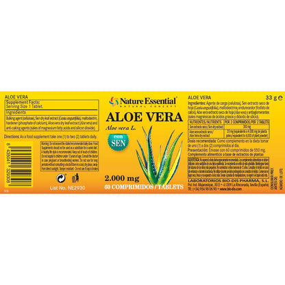NATURE ESSENTIAL -Aloe vera 2000 mg con sen. 60 comp