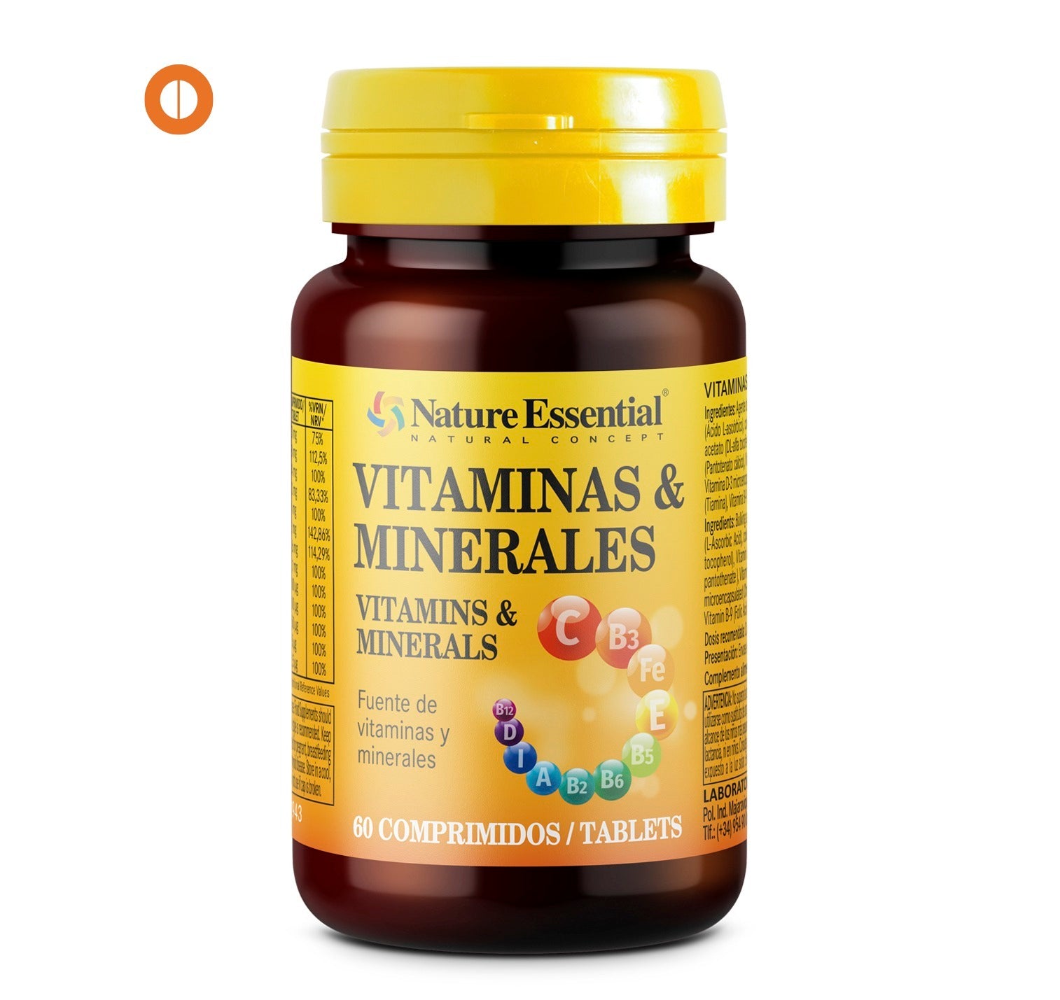 NATURE ESSENTIAL - Vitaminas & minerales 60 comprimidos