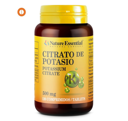 NATURE ESSENTIAL - Citrato de potasio 500 mg. 120 comprimidos