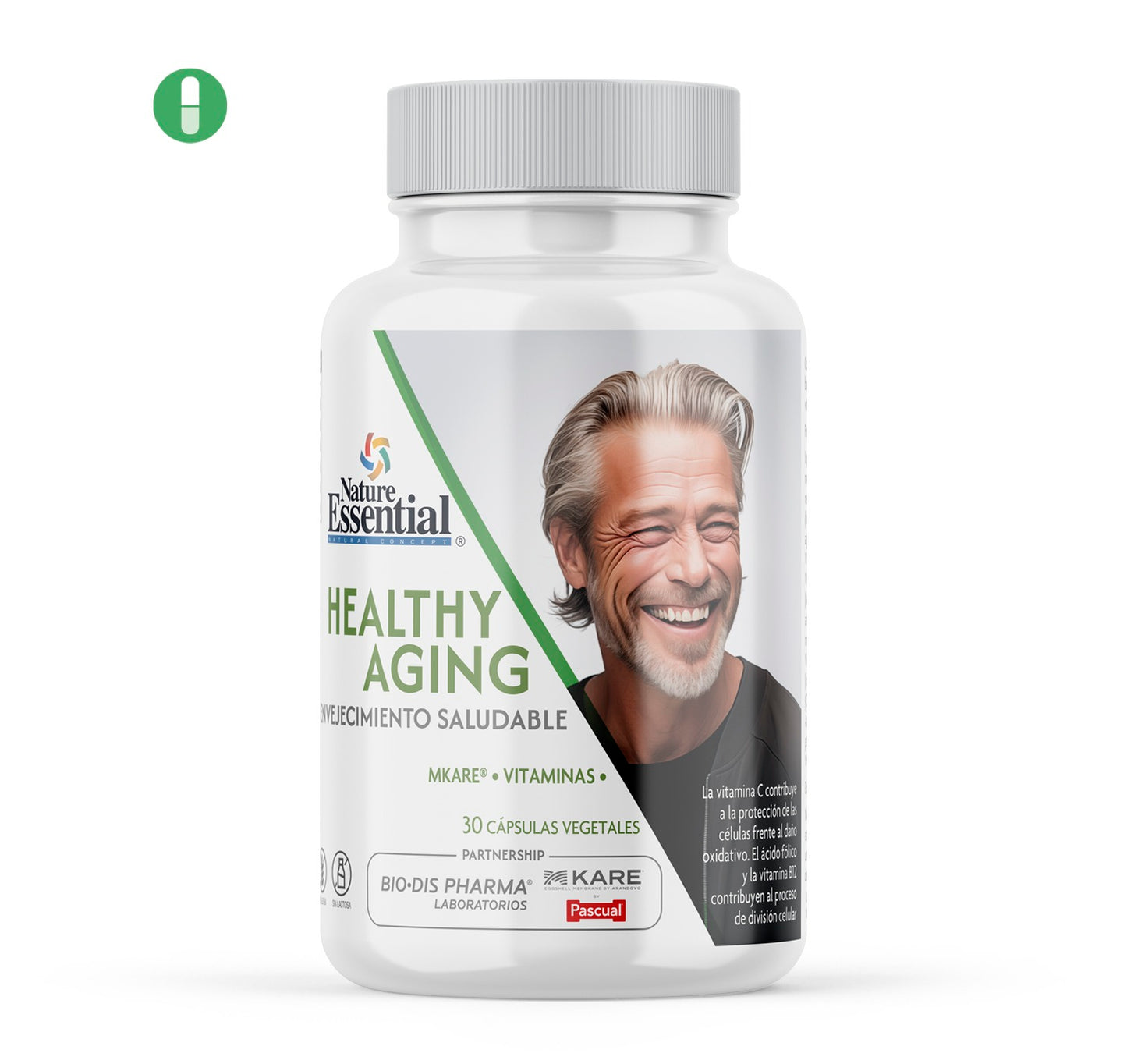 NATURE ESSENTIAL -(MKare®) Healthy aging envejecimiento saludable 30 cápsulas