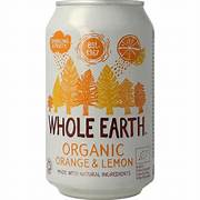 WHOLE EARTH - REFRESCO DE NARANJA Y LIMON BIO, 330 ml
