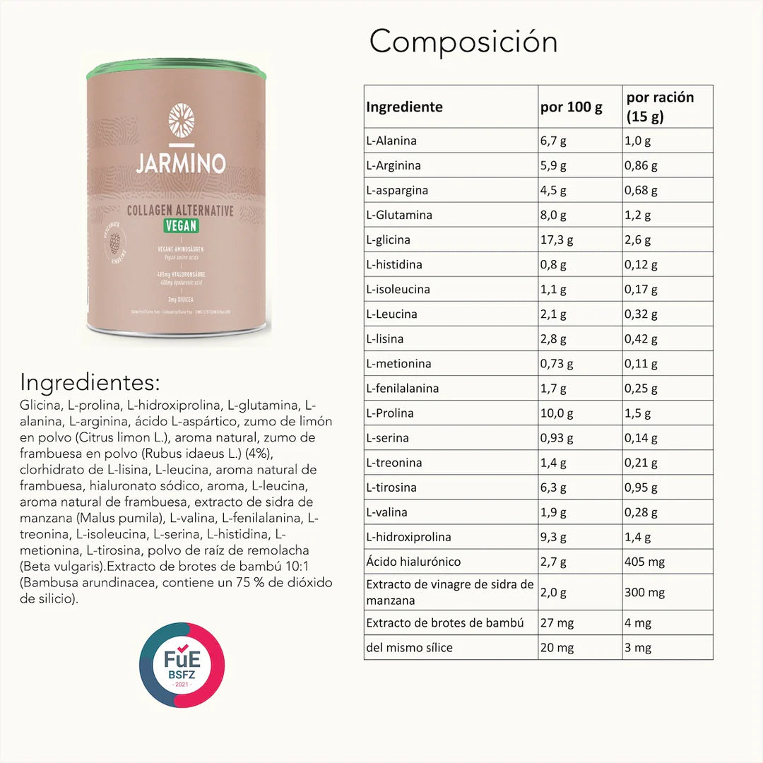 JARMINO - Colágeno Jarmino Vegan 450g