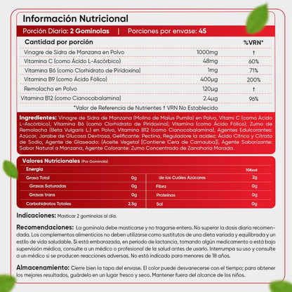 WEIGHWORLD - Gominolas de Vinagre de Sidra de Manzana