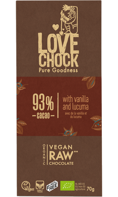 Lovechock puro ecológico 93% RAW 70g