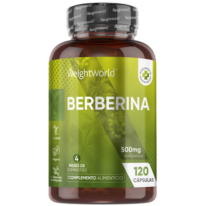weighworld - Berberina 500 mg 120 cápsulas