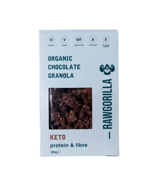 Granola KETO de Cacao Raw Gorilla BIO 250g