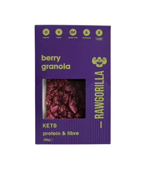 Granola Keto de Frambuesa Sin Gluten