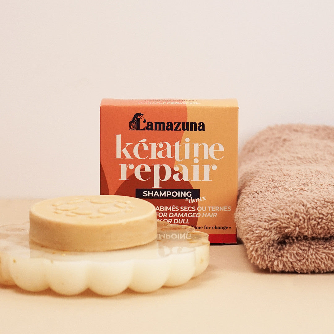 LAMAZUNA - Champú Reparador con Keratina vegetal 70ml