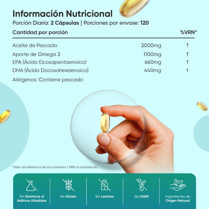 Omega 3 Fish Oil 2000mg 240 Softgels