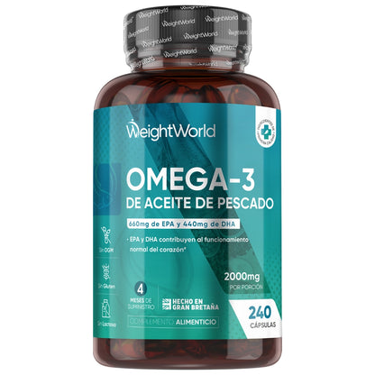 Omega 3 Fish Oil 2000mg 240 Softgels