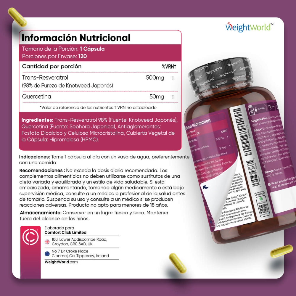 Trans Resveratrol con Quercetina