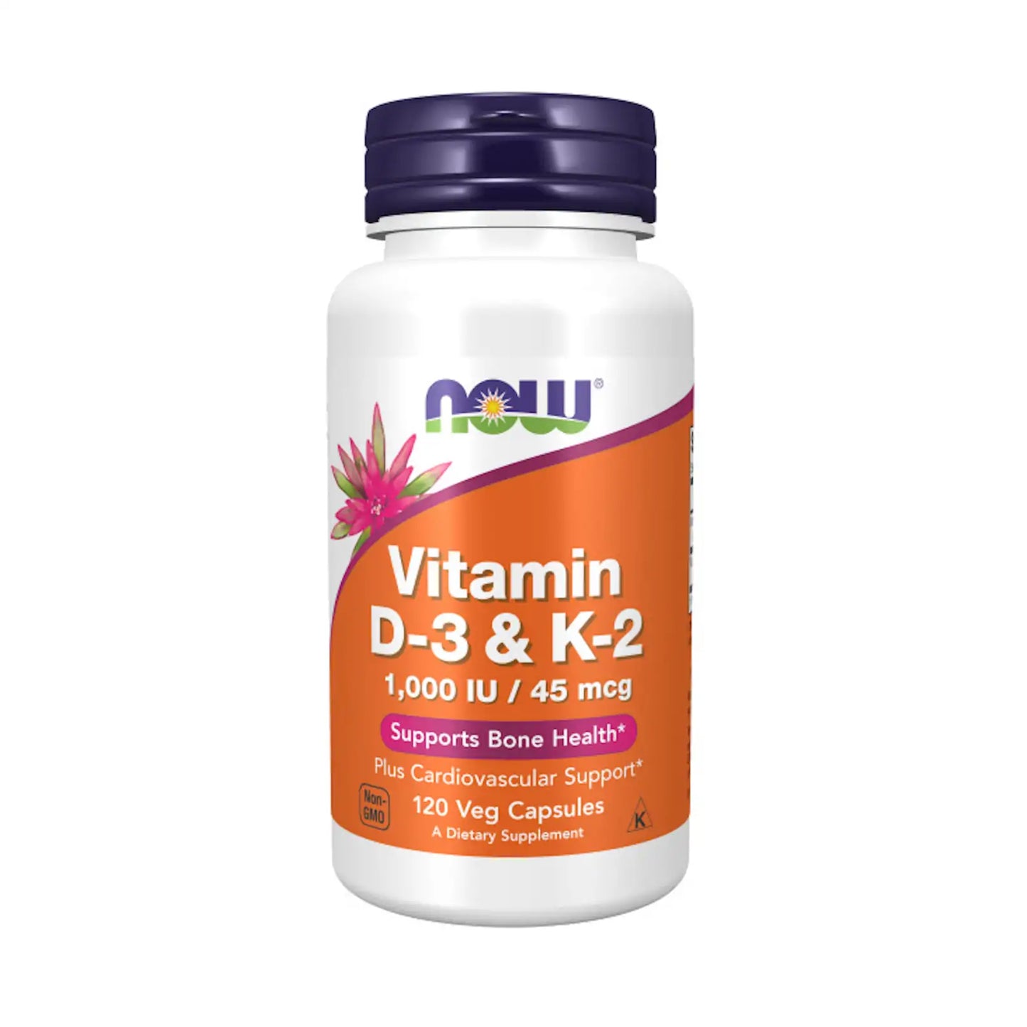 VITAMINA D3 + VITAMINA K2 1000UI/45mcg - 120 veg caps