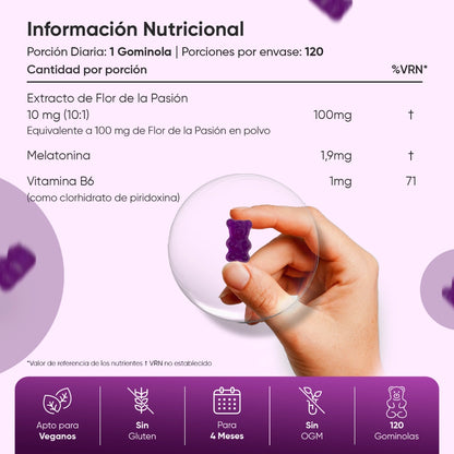 GOMINOLAS DE MELATONINA 1.9 Mg
